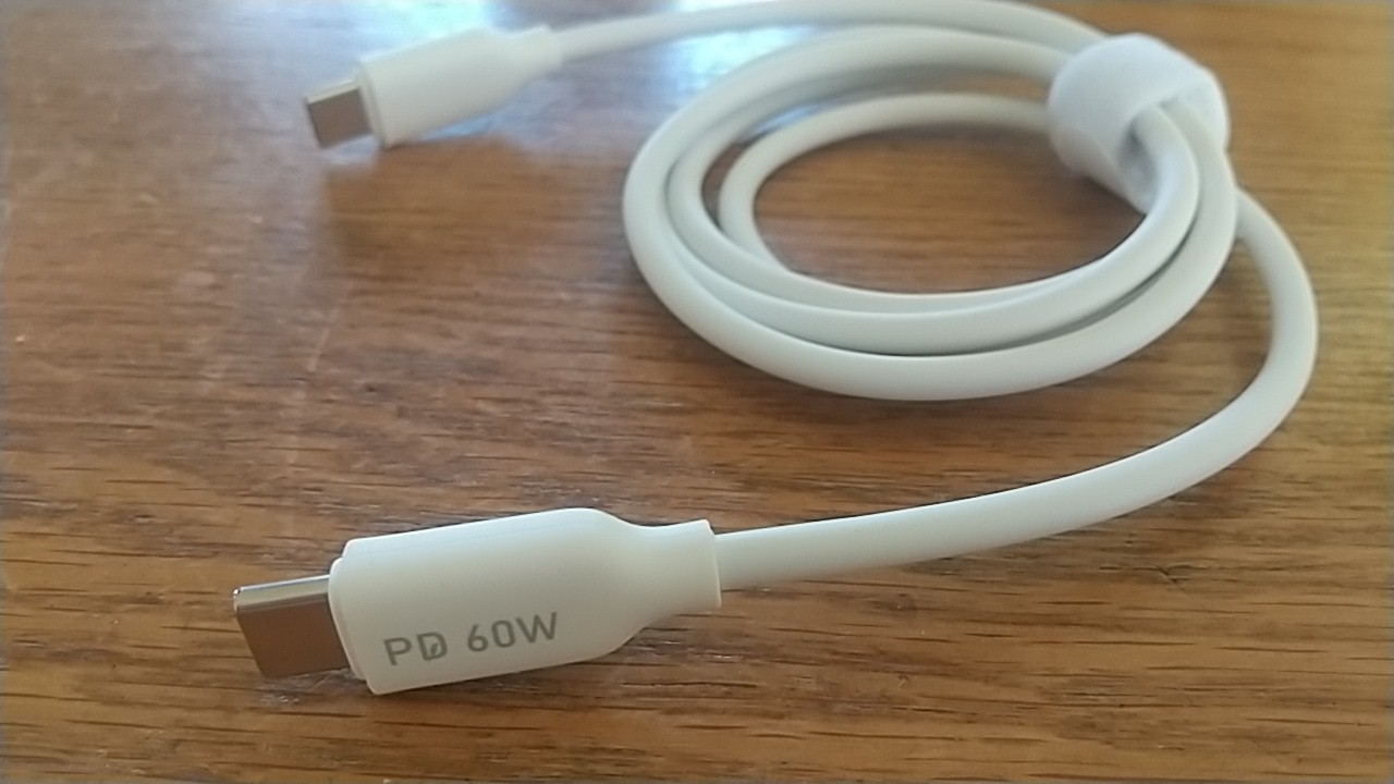PD対応のType-Cケーブル