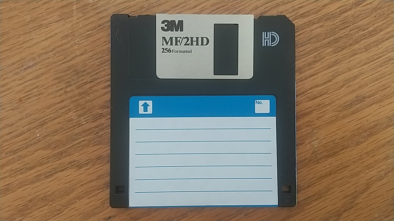 3.5インチ2HDのフロッピーディスク