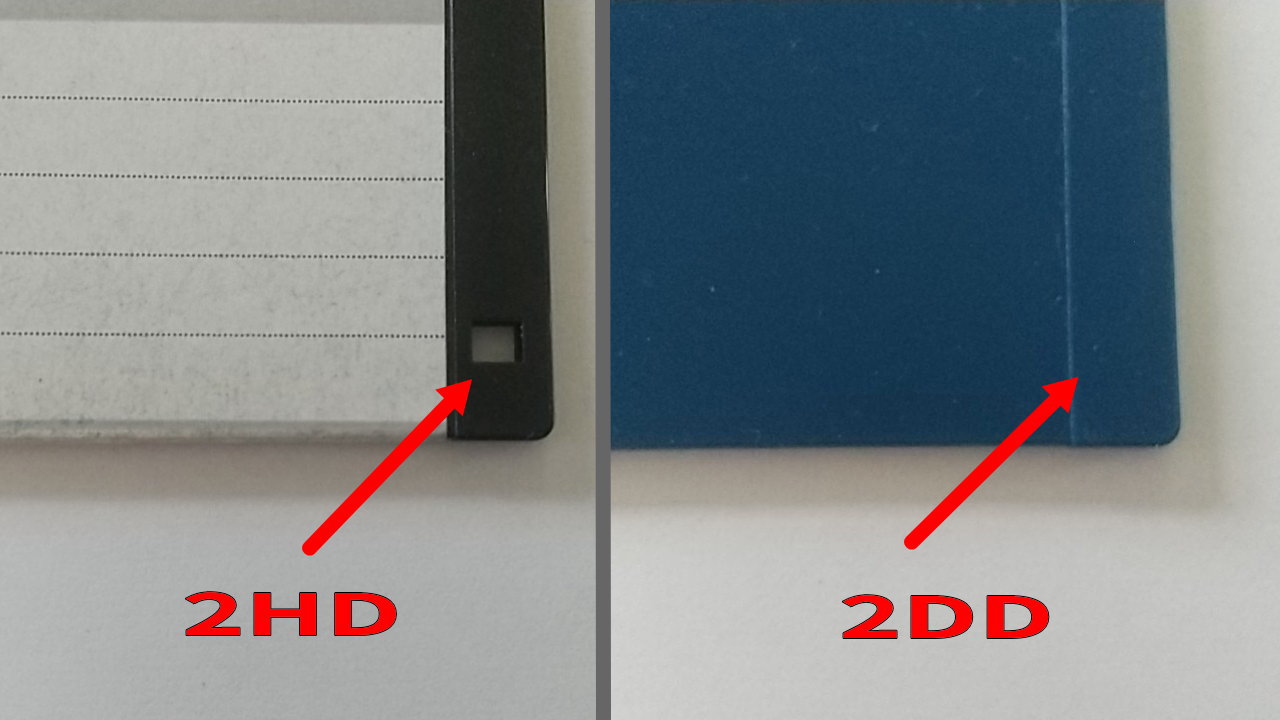 2HDと2DDの見分け方