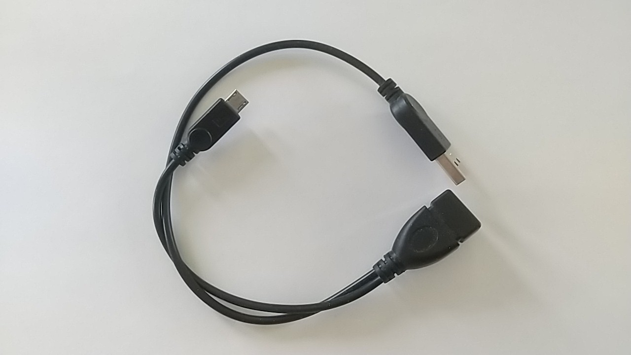 USB-Aオスが追加されたOTGケーブル