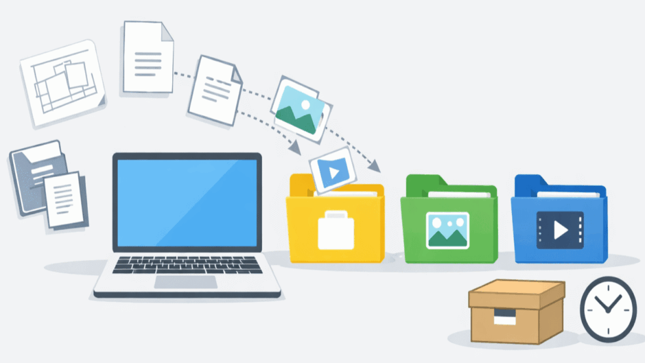 PCデータの分類と長期保存
