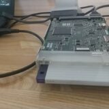 USBでノートPCに外部接続した3.5インチMOドライブ